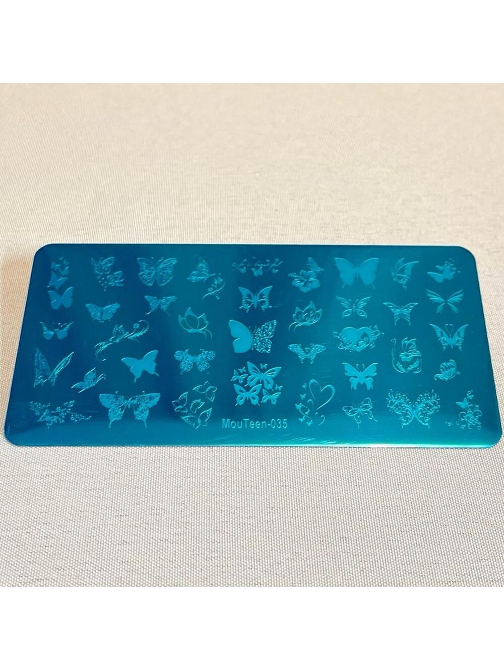 New - Nail Stamping Plate - Butterflies